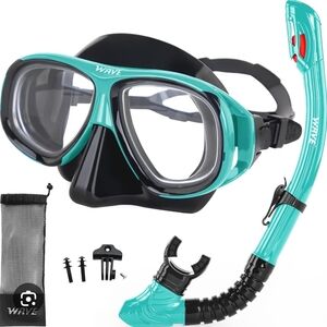 New Wave Turquoise  Dive Snorkel Set